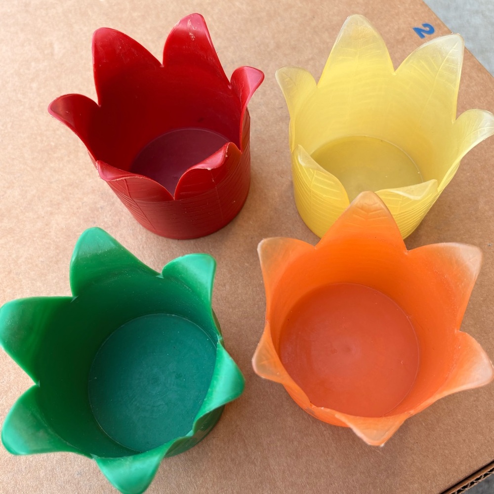 MCM Colorful Flower-Shaped high-ball-glass coasters